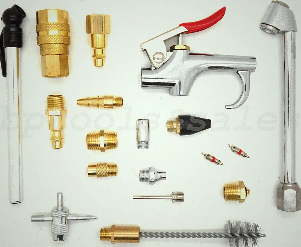18pc PNEUMATIC AIR TOOL ACCESSORY BLOW GUN SET AIR COMPRESSOR BLOW KIT SET