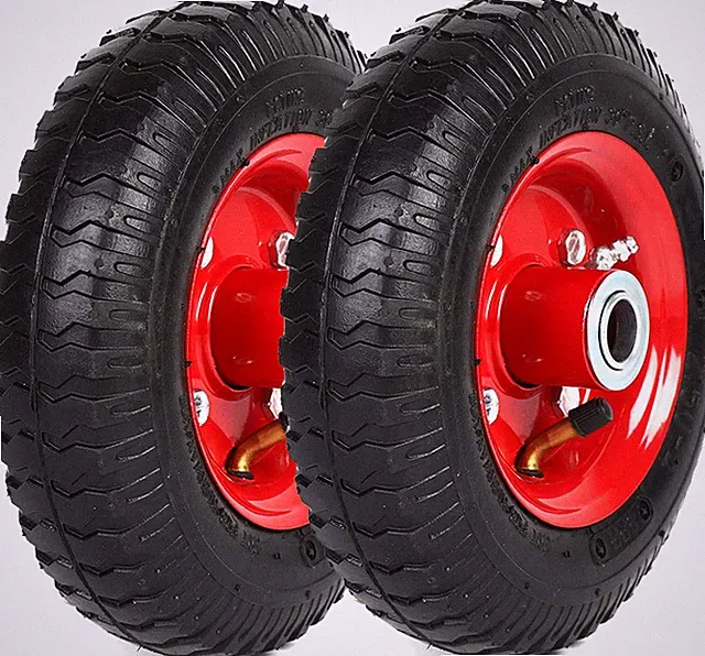 AR-PRO (2-Pack) 2.80/2.50-4" Tire and Wheel Set - 8 Inch Wheelbarrow Tire and Wh