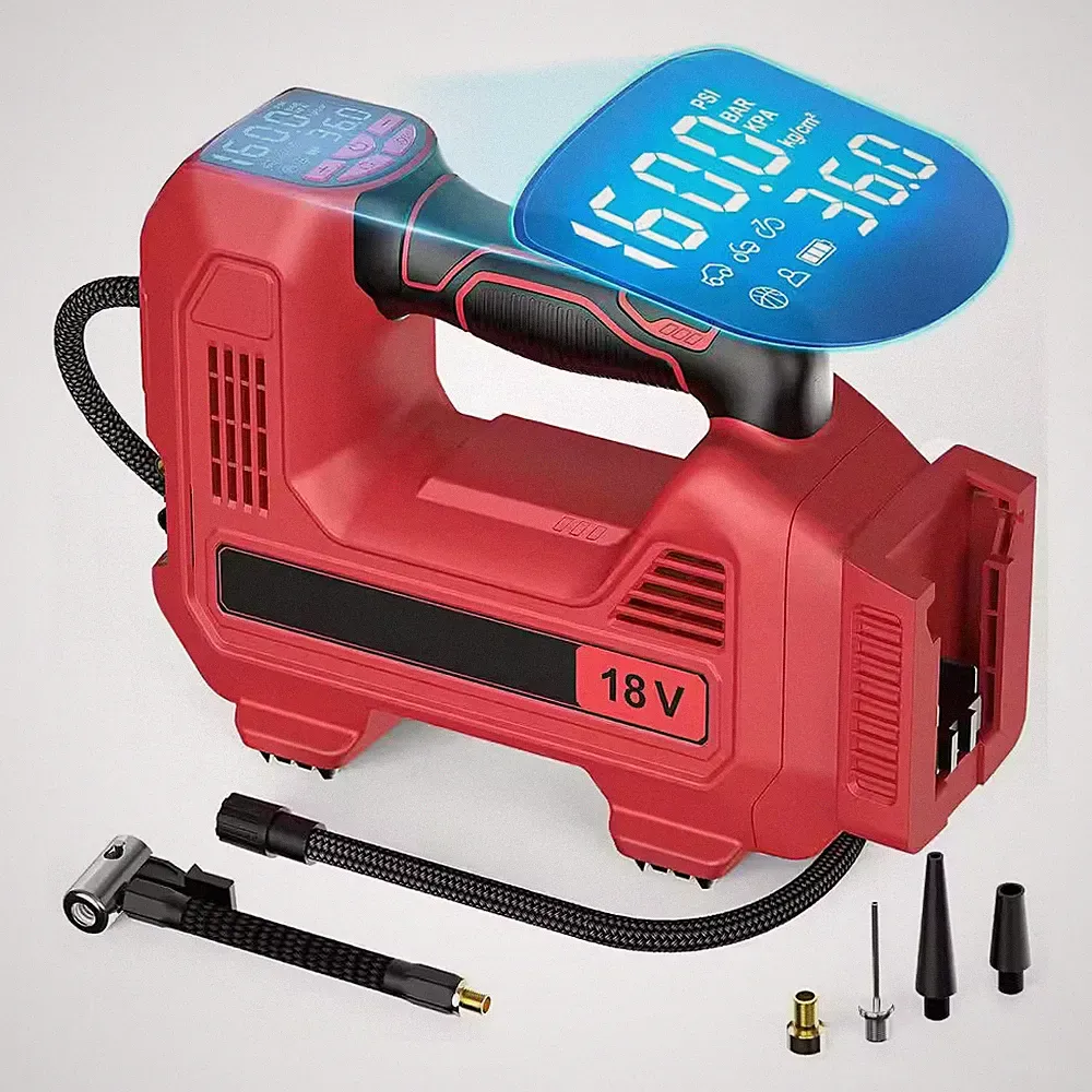 Cordless 160 PSI Portable Electric Air Compressor Portable for 18V Battery with