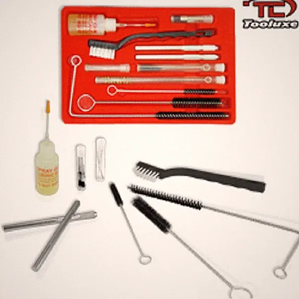 New Pro 22pc Air Tool Paint Spray Gun Cleaning Kit HVLP Gravity Airbrush w/Case