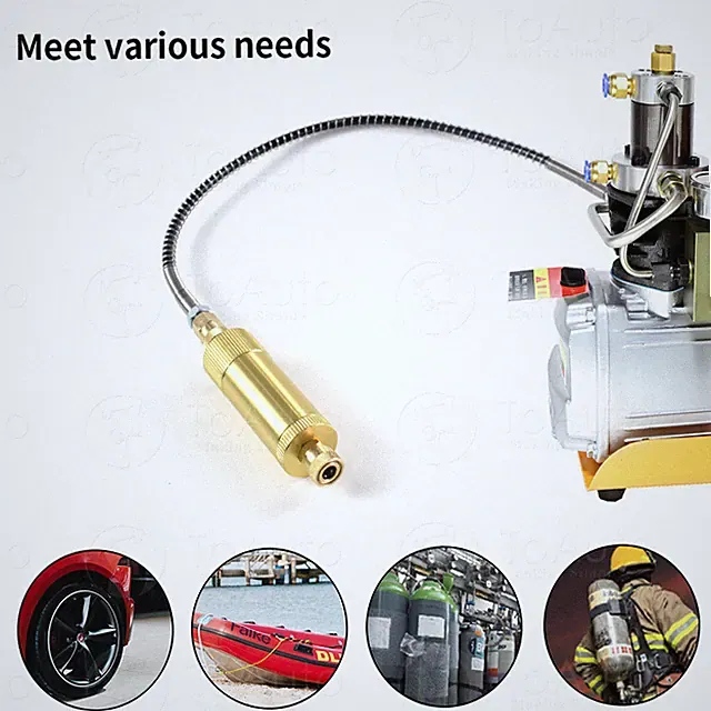 Oil-Water Separator Air Filter High Pressure PCP Compressor Pump 4500psi 30Mpa