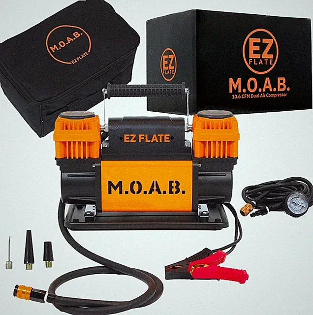 Portable Dual Air Compressor for 4x4 Offroad Vehicles Fast Inflation 12V Power