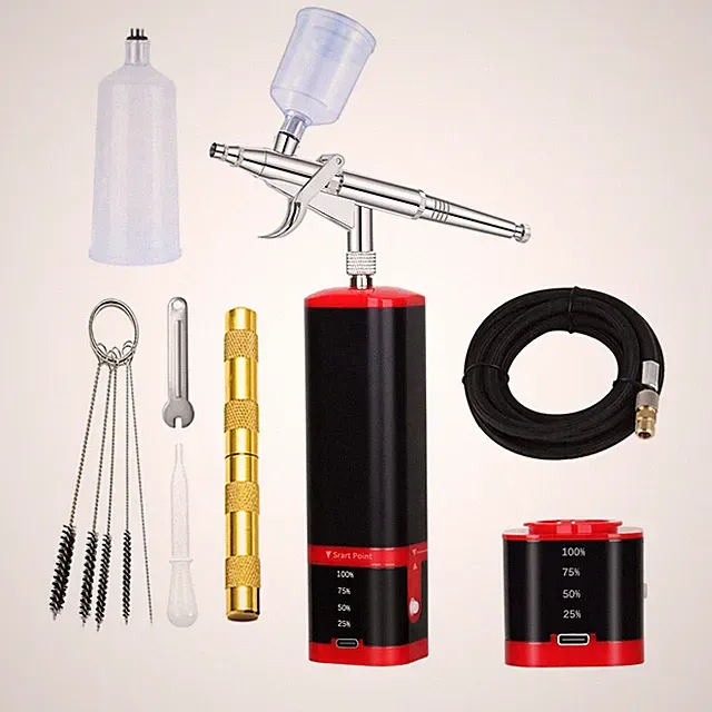 Portable Professional Mini Airbrush With Compressor Kit Cake DecorationSprayTool