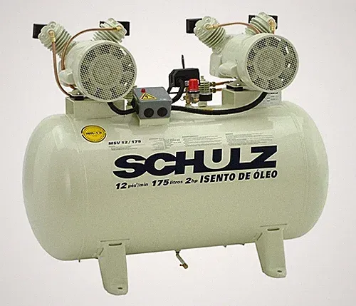 SCHULZ COMPRESSOR - OIL FREE - 2HP 30 GALLONS