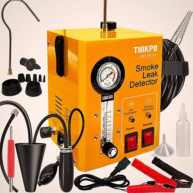 THIKPO Smoke Machine Automotive with Built-in Air Compressor, Professional Sm...
