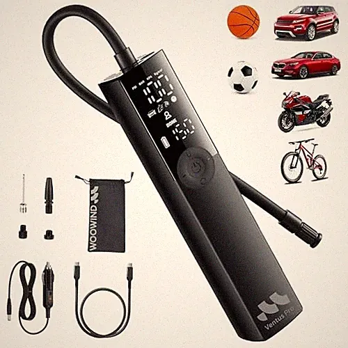 Tire Inflator Portable Air Compressor for Car, Bike, Motorcycle, SUV & Truck