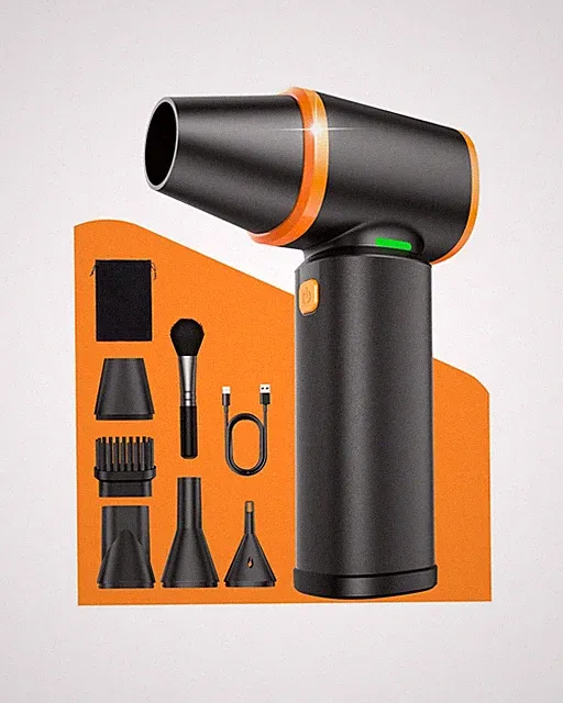 [Upgraded] Compressed Air Duster, 180000RPM High-Velocity Electric Air Duster...